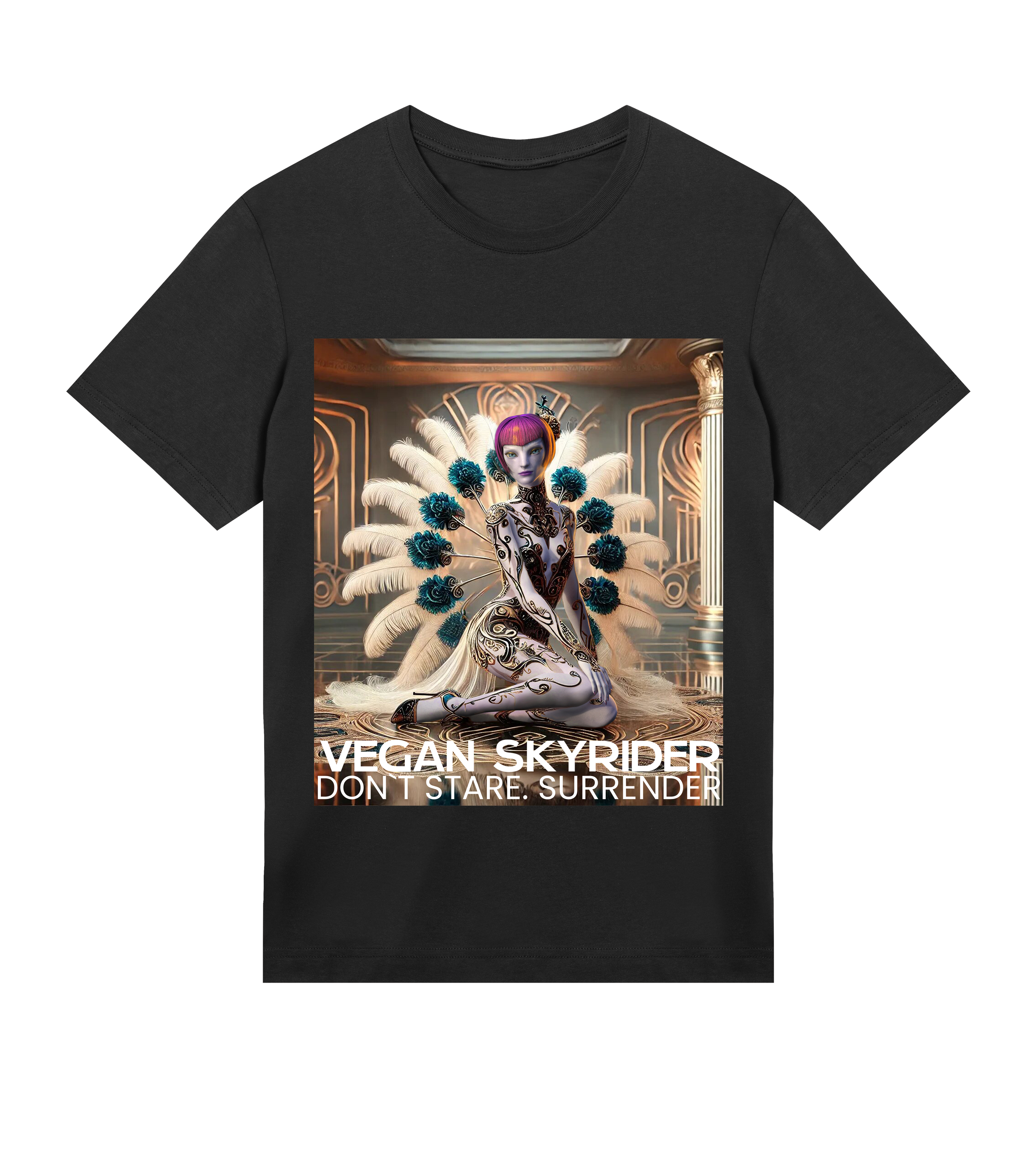 black-mens-vegan-t-shirt-shenfx-don`t-stare-art-dceo-vegan-skyrider