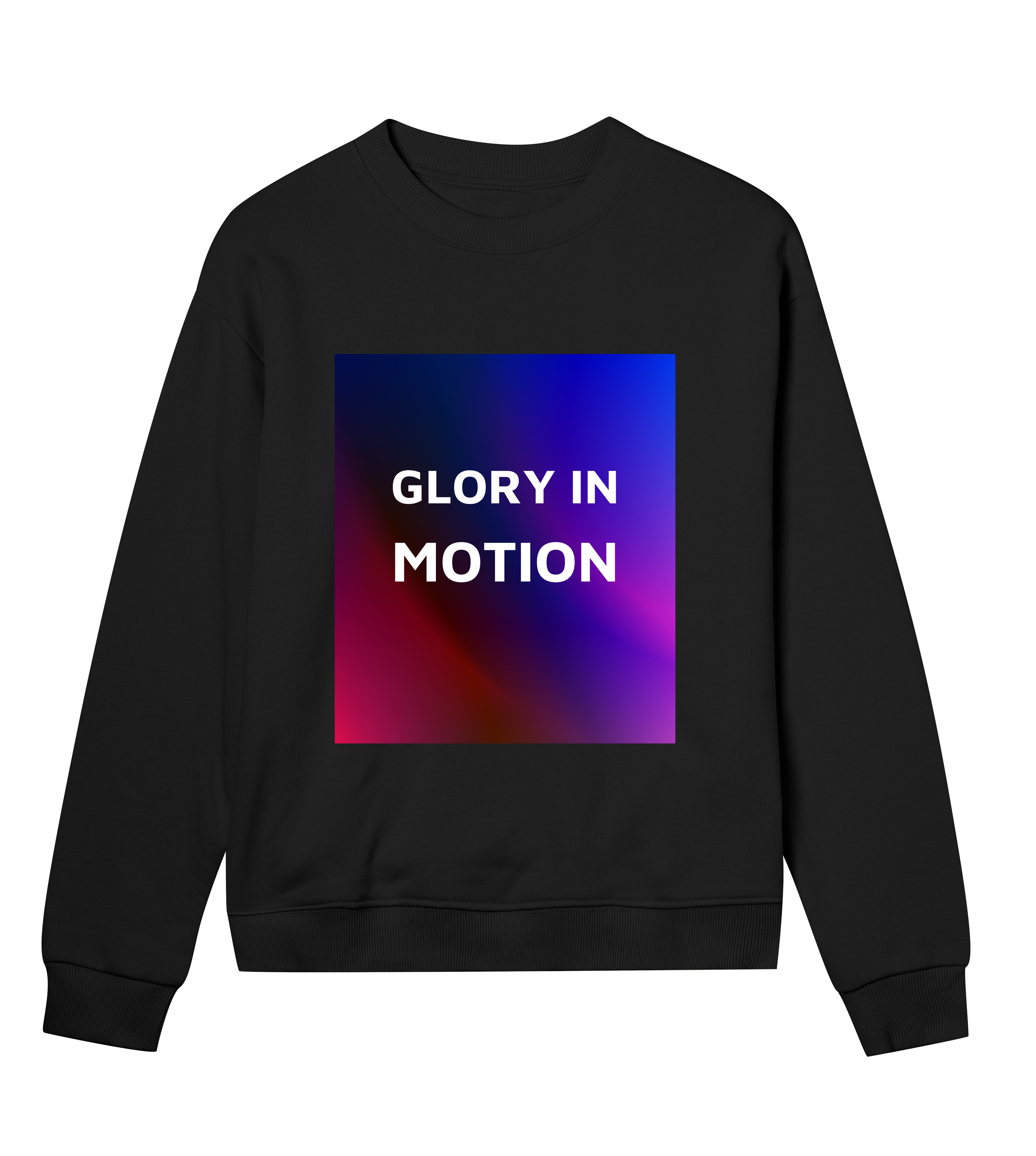 women´s-organic-black-sweatshirt-glory-in-motion