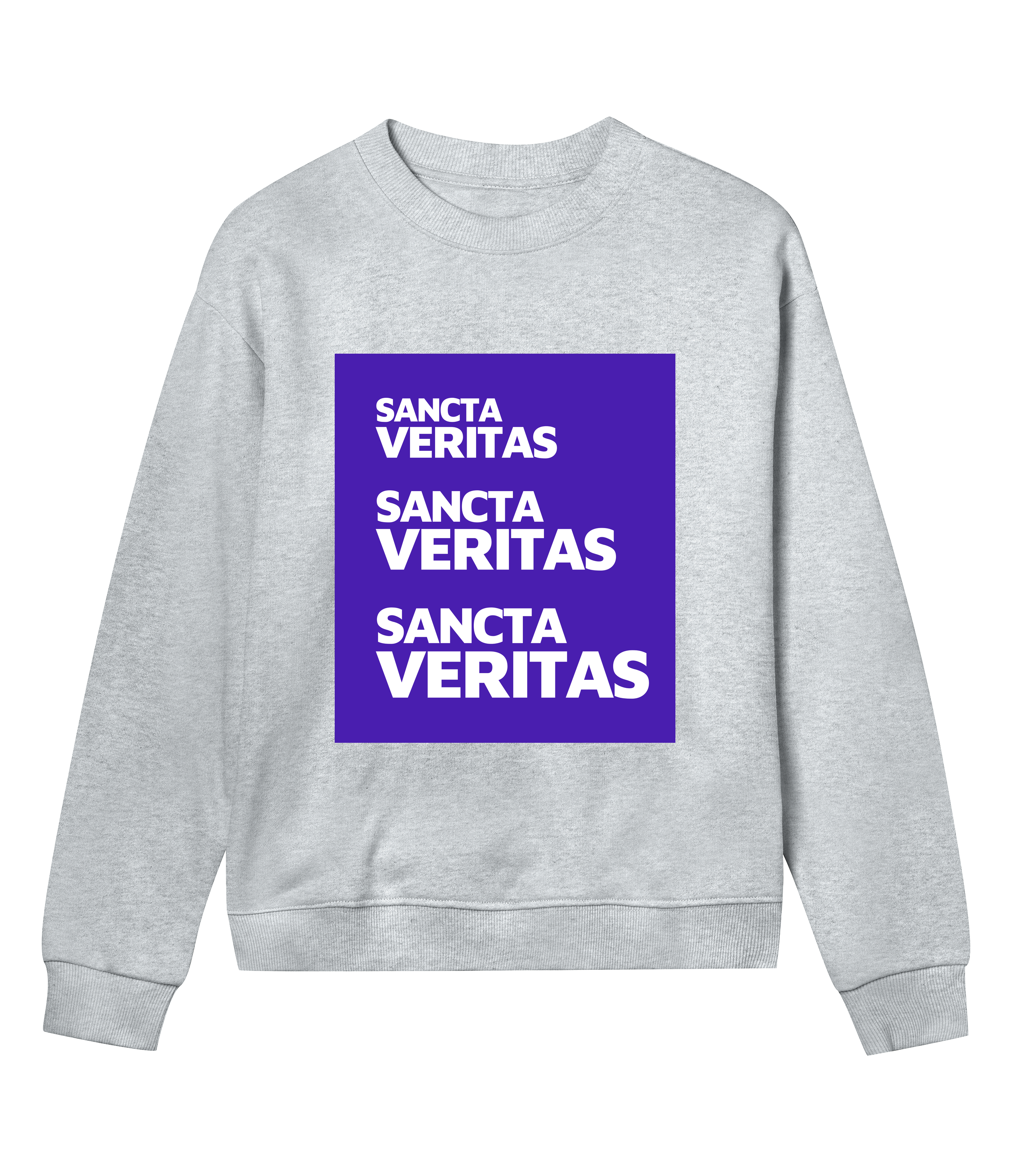 grey-women-sweatshirt-sancta-veritas-print-vegan-skyrider