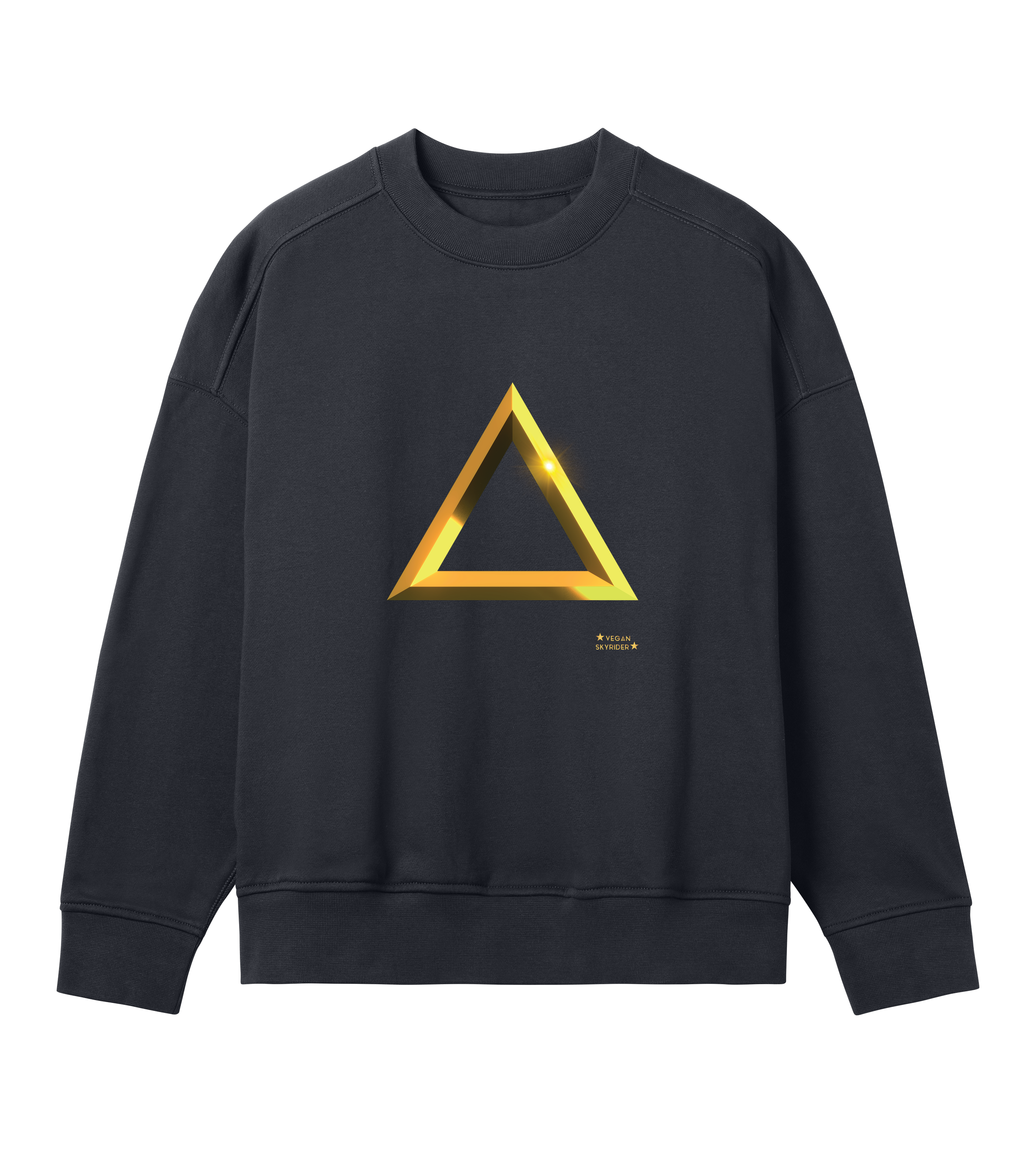 Women´s Boxy Sweatshirt with  Triangle Symbol