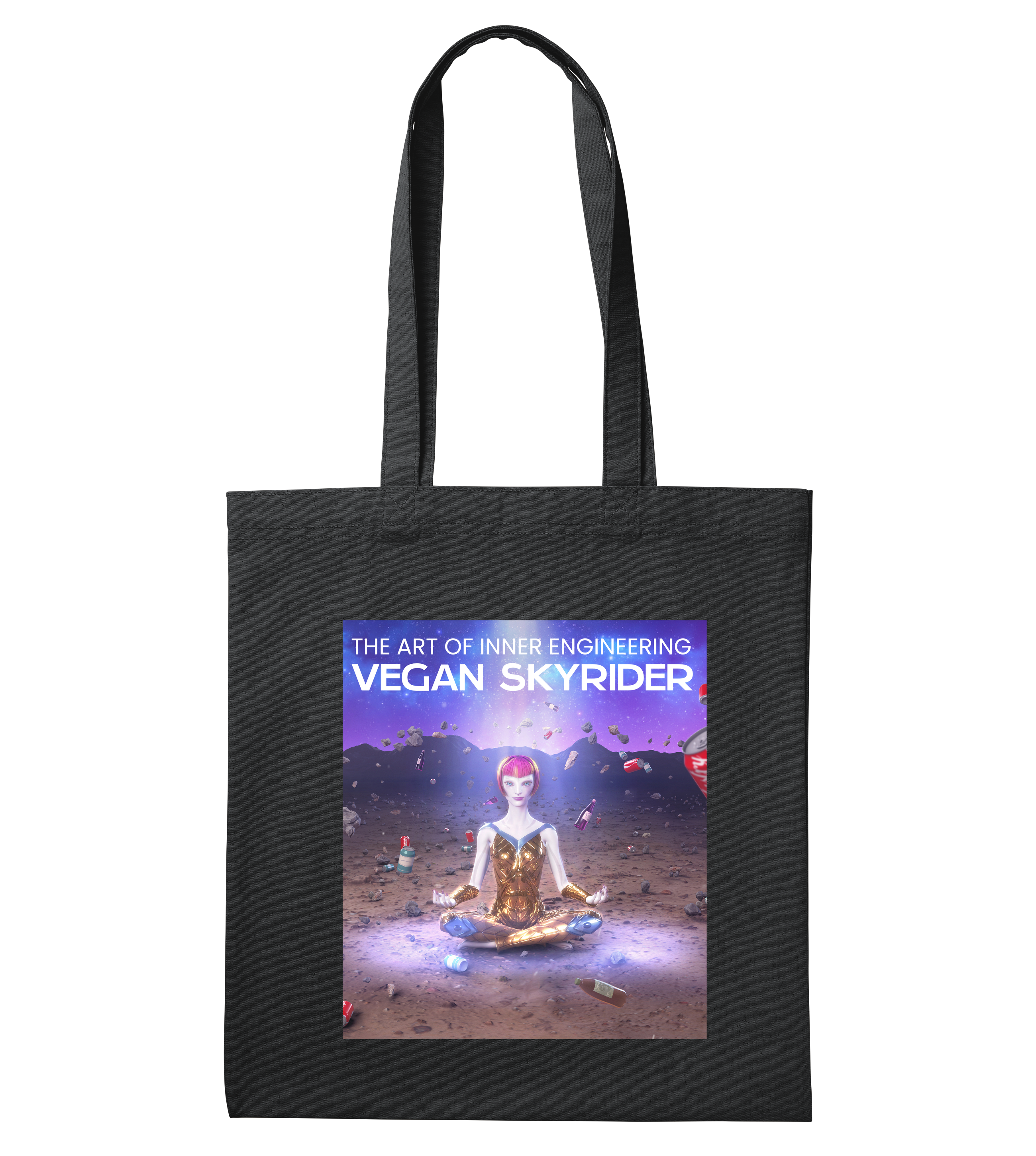 black-canvas-art-tote-bag-inner-engineering-shenfx-area51-collection-vegan-skyrider